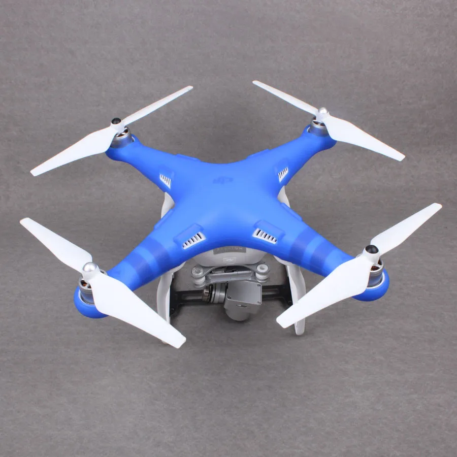 DJI Phantom 3 Standard Advance Professional Body Shell Protective Silicone Cover Red White Blue 3 Colors