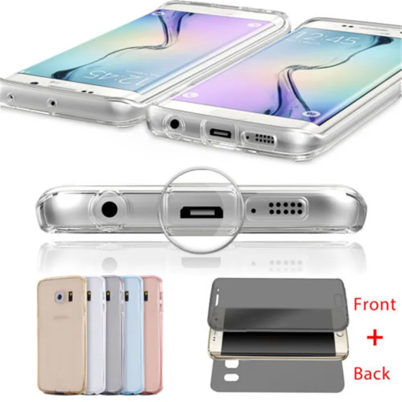 Чехол из ТПУ с полным покрытием 360 градусов для Samsung Galaxy Note 8 чехол s8 plus s6 s7 edge a3 a5 a7