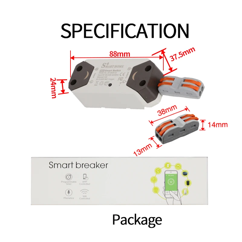 remote control wifi switch size 5