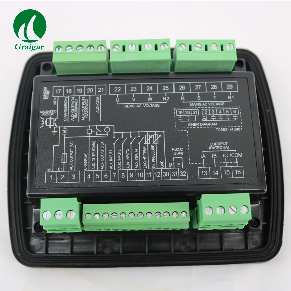 

LXC3920 Engine Generator ATS Controller with RS232 Interface Can be Remotely Monitored by LXI680