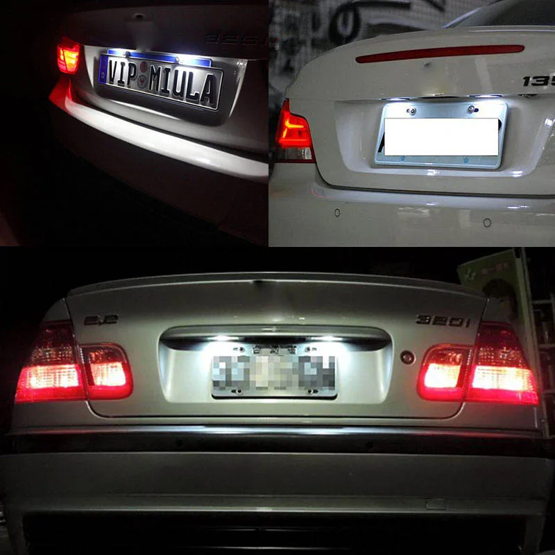 2 шт. Canbus Led номерной знак для BMW e60 номерной знак светильник для BMW E39 M5 E70 E71 X5 X6 E60 M5 E90 E92 E93 M3