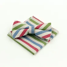 Модные Для мужчин хлопок галстук-бабочка, носовой платок комплект Тканные жаккардовый галстук-бабочка для мужчин Свадебный квадратный Карманный Женихи бабочка S15