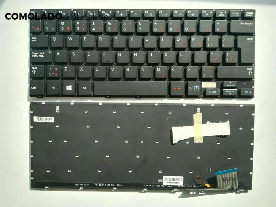 CF Canada -France Keyboard FOR Samsung 730U3E NP730U3E 740U3E NP740U3E BLACK keyboard Layout | Компьютеры и офис