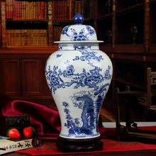 Цзиндэчжэнь керамическая банка для храма антикварные фарфоровые необычные вазы декоративные вазы ручная роспись Античная фарфоровая банка