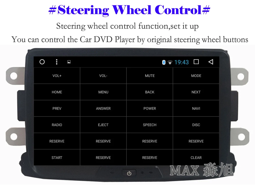 Cheap MAX GPS Navigation System Car Radio Android 8.1.0 Car DVD Player For Renault Duster Logan Sandero/ Dacia Duster Dokker Autoradio 9