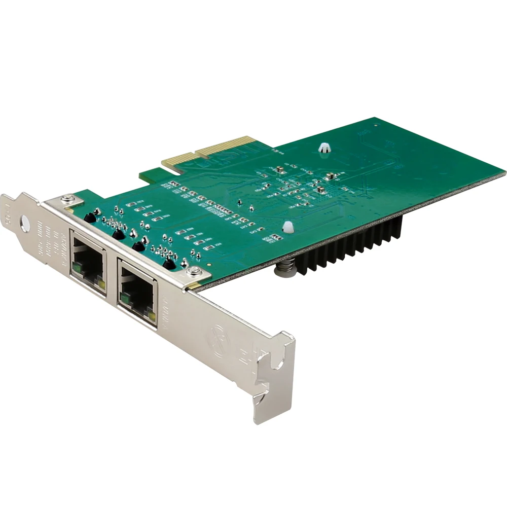 DIEWU RJ45 lan Сетевой кабель Gigabit 10/100/1000 Мбит/с 1G 82576 PCIe 4x сервер мини беспроводной локальной сети