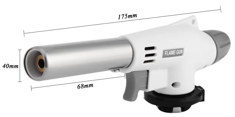 Wind Fully Automatic font b Electronic b font Flame Gun Butane Burners Gas Adapter Torch Lighter