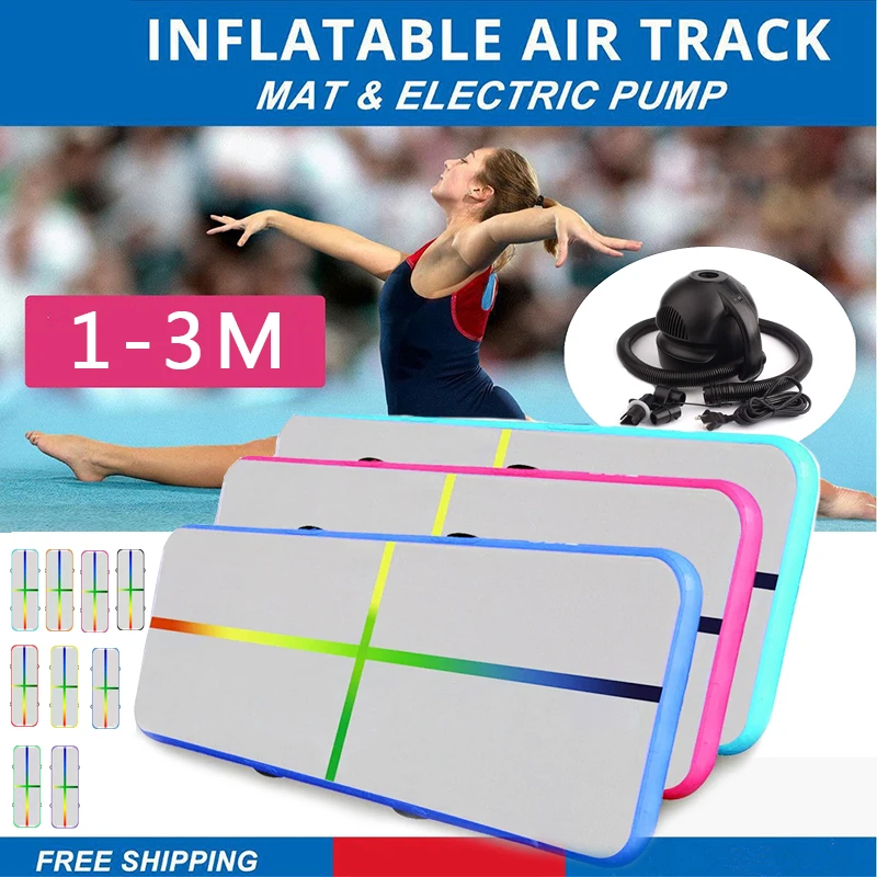 1 3m Inflatable Air Track Gymnastics Mattress Gym Tumble Floor Yoga