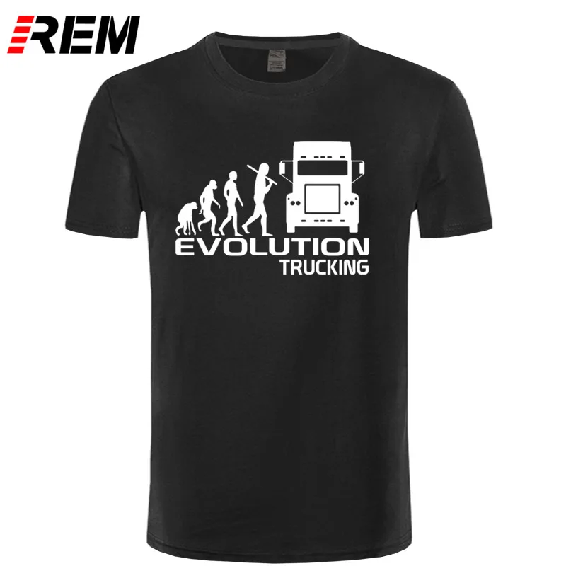 REM брендовая одежда EVOLUTION TRUCKING truck driver cab gift ideas забавная Футболка Мужская хлопковая футболка с коротким рукавом Топ Camiseta