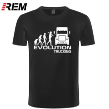 REM брендовая одежда EVOLUTION TRUCKING truck driver cab gift ideas забавная Футболка Мужская хлопковая футболка с коротким рукавом Топ Camiseta