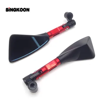 

8 10mm Universal Motorcycle Mirror CNC Aluminum Rearview Side Mirrors FOR yamaha fazer 600 xvs 1100 Honda shadow 750 sportster