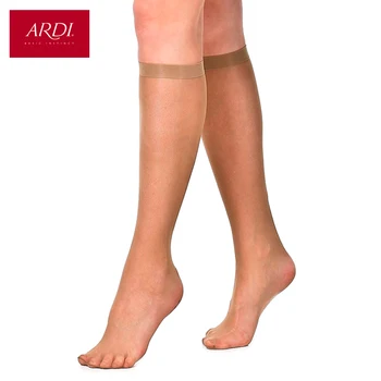 

Transparent knee-highs with anti-slip foot 15 den ARDI MI-BAS NON GLISSANT 15