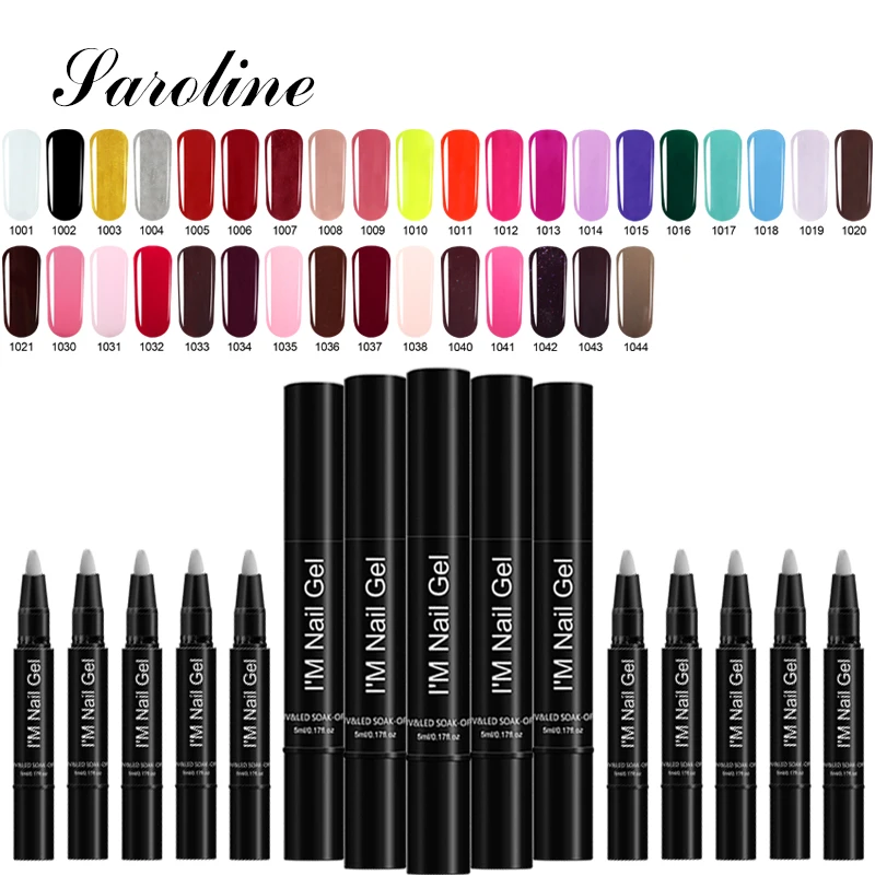 Saroline Gel Nail Polish Pen Art Marker Nail Ink Pencil Permanent