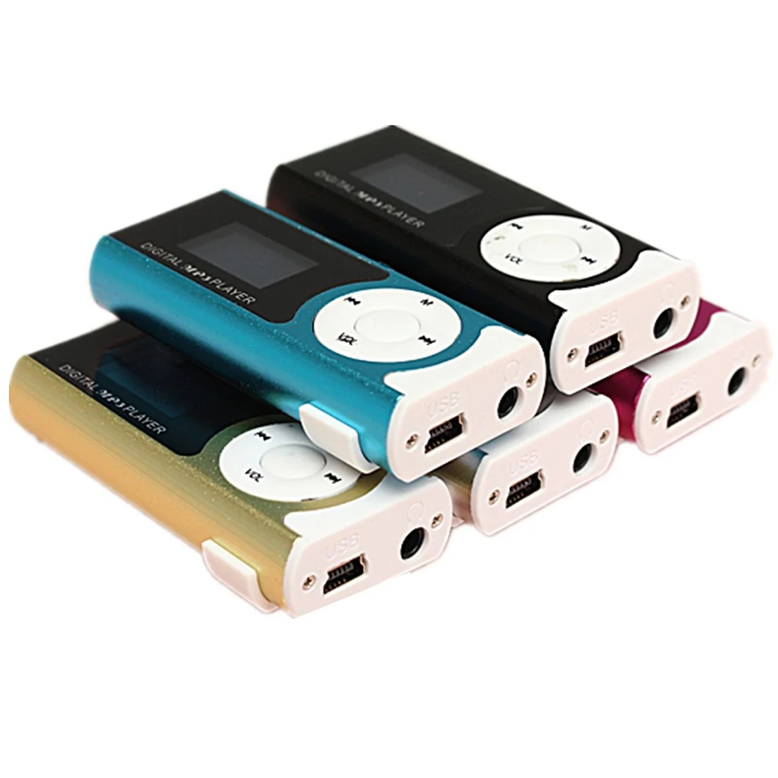 

MINI USB clip player MP3 player LCD screen 16GB mini SD TF card