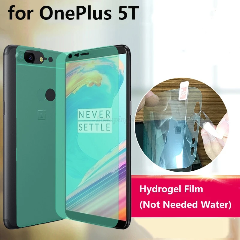 

Soft HD ANti-Scratch Finger 4D Full Body Cover Screen Protector for OnePlus 5T OnePlus5T 6.01" AUTO Fixed Hydrogel Film