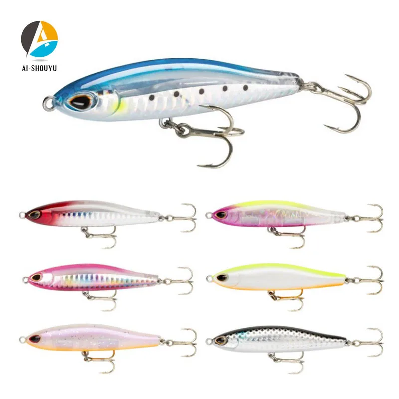

AI-SHOUYU 1pc NEW Pencil Lure 8cm 18g Hard Baits Minnow Ice Fish Japan Fishing Tackle High Quality Swimbait