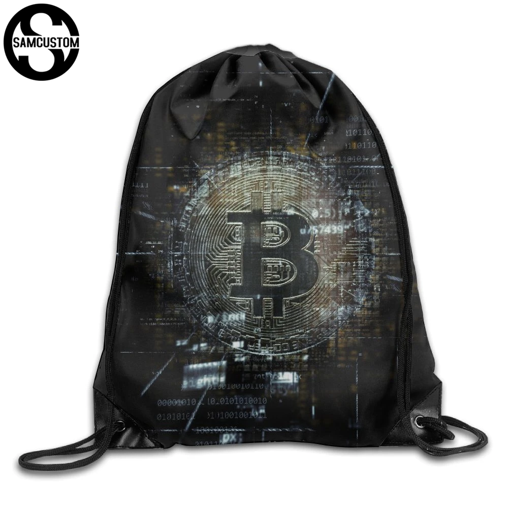 Samcustom Bitcoin 3D печати Плечи сумка рюкзак из ткани обувь для мужчин и женщин Порты