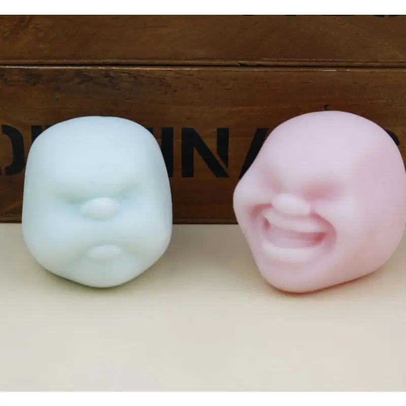 2 шт. мини мяч Squeeze игрушка Моделирование человеческое лицо замедлить рост снятие стресса подарок