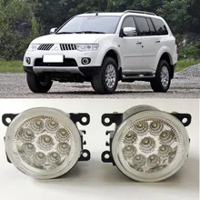 For Mitsubishi Pajero Montero Sport 2008-2014 9-Pieces Leds Chips LED Fog Light Lamp H11 H8 12V 55W Halogen Fog Lights For Mitsubishi Pajero Montero Sport 2008-2014 9-Pieces Leds Chips LED Fog Light Lamp H11 H8 12V 55W Halogen Fog Lights