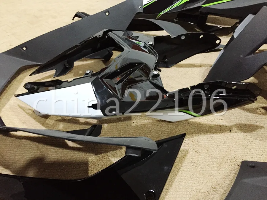 АБС Кузов обтекатель комплект для Kawasaki Ninja300 EX300 2013- 13 14 15 16 17 Обтекатели литья под давлением на заказ холодный зеленый