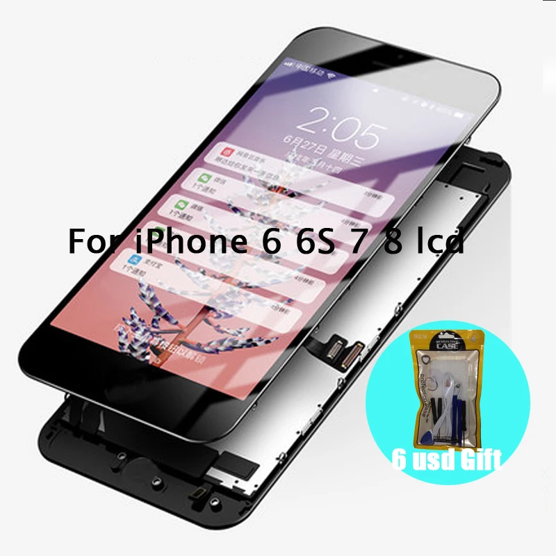 [6 долларов США в подарок] ЖК дисплей для iPhone 6 6S 7 8 экран на 66S78 Ремонт дисплея