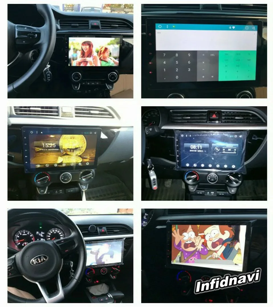 Perfect android 8.1 car dvd for Kia K2 RIO 2017 gps navigation car radio video stereo multimedia player octa core 32G 2 din 10.1 inch 21