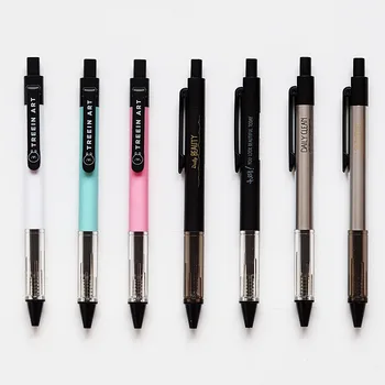 

2X Simple Chocolate Cat Gel Pen Rollerball Pen School Office Supply Student Stationery 0.5mm Black Ink