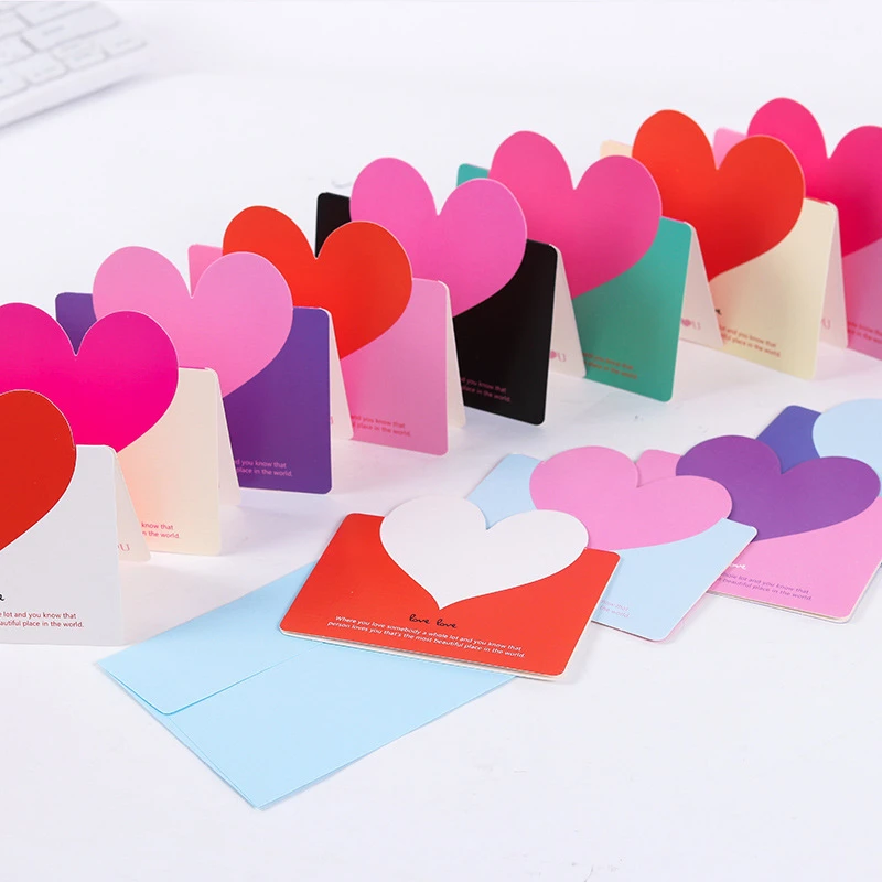 Diy Handmade Creative Mother S Day Greeting Cards Blessing Envelopes General Birthday Holidaythank You Gift Heart Shaped Card Cards Invitations Aliexpress