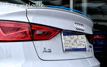 

Different colors painted ABS Car Rear Trunk Spoiler Wing For Audi A3 S3 2014-2016 SEDAN, no drilling needed