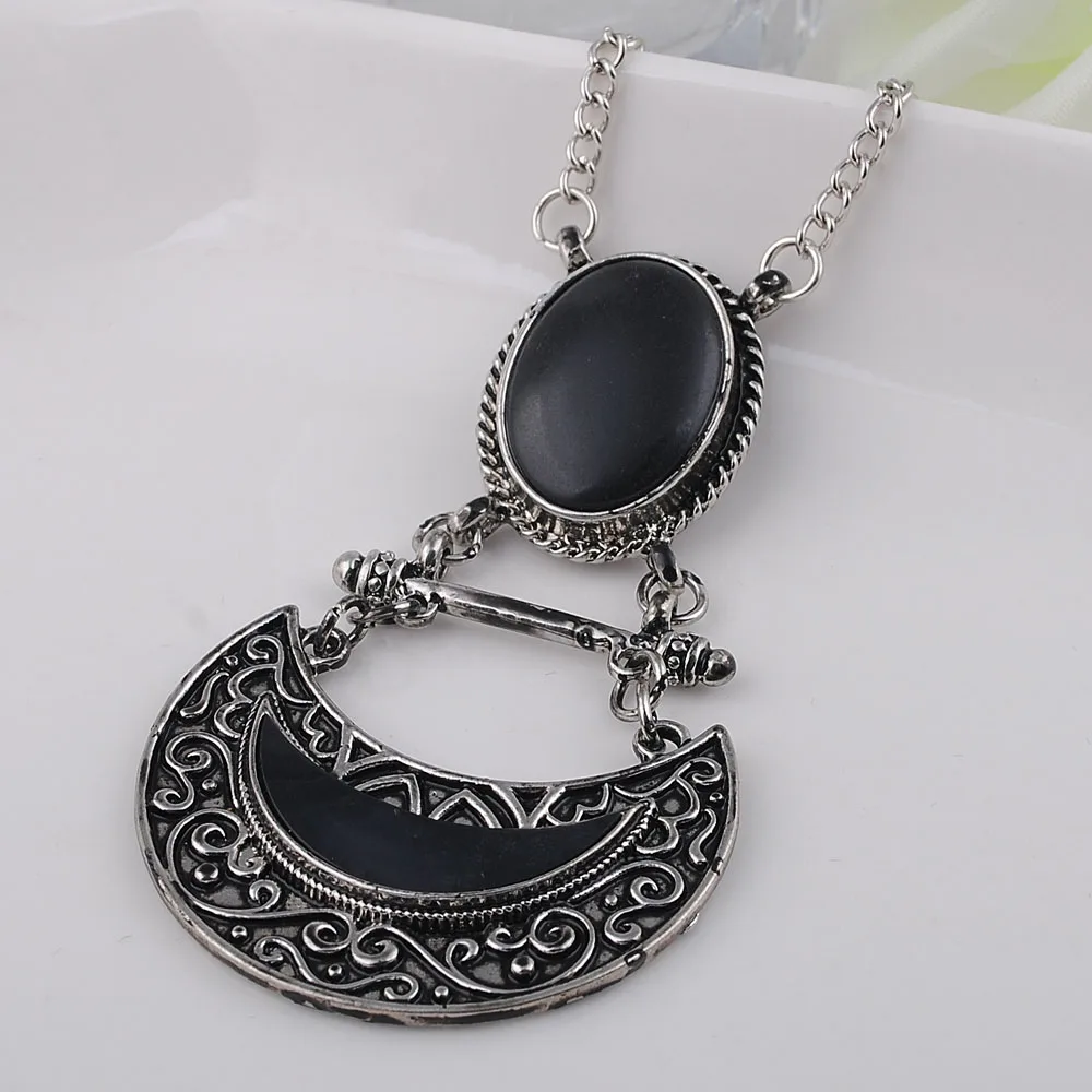 Vintage Long Necklace Environmentally Friendly Zinc alloy Chain Pendant for Womenlong necklace
