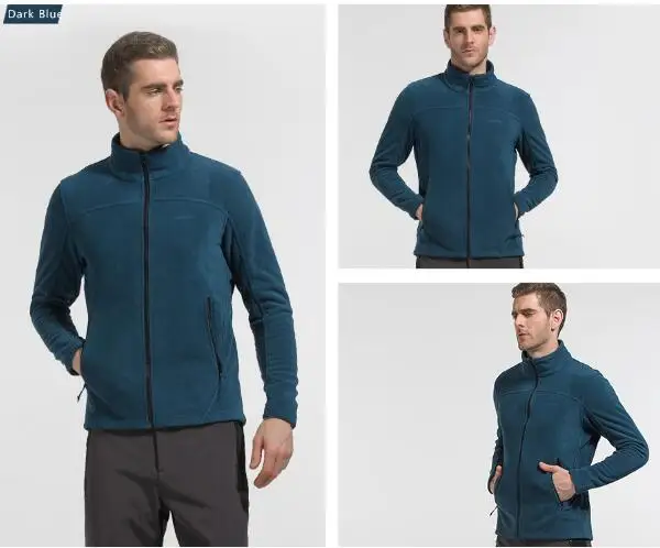 Теплые флисовые уличные куртки для кемпинга, туризма, рыбалки, охоты, мужские и женские зимние пальто, спортивная одежда, новинка, модная верхняя одежда - Цвет: Dark Blue Man