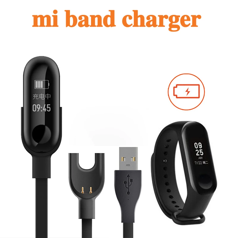 

Mi Band 2 3 Charger Cable Data Cradle Dock Charging Cable for Xiaomi Mi Band 2 3 USB Charger Cable Screen Protector Film Adapter