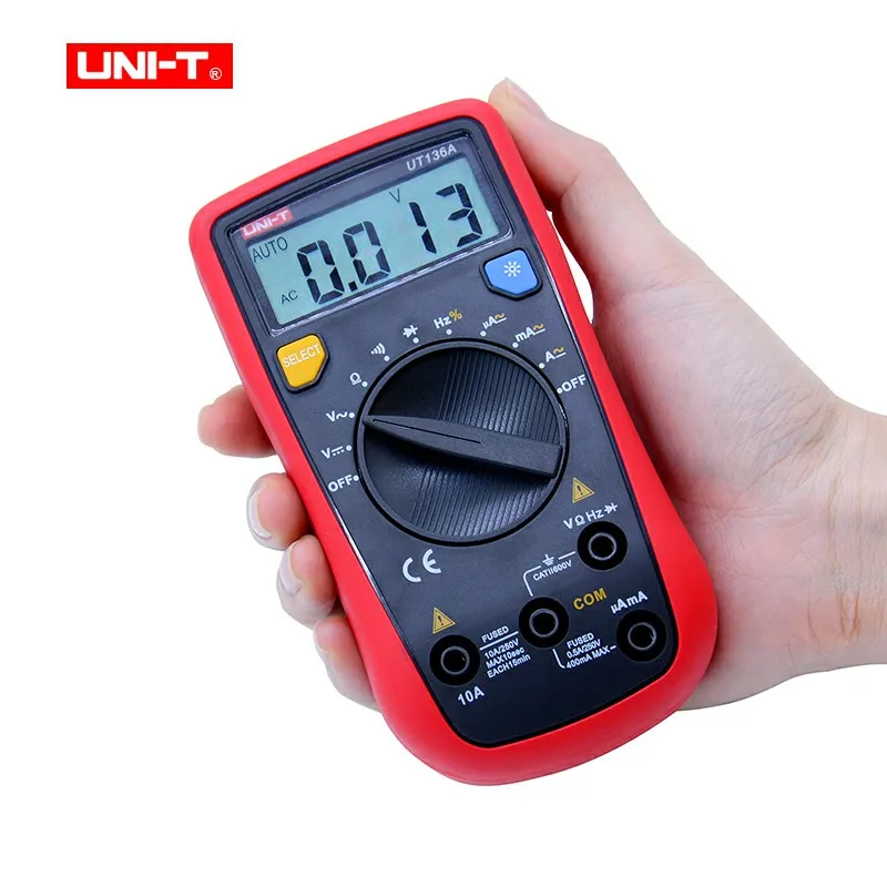 

Auto Range UNI-T UT136A LCR Meter Multitester Data Hold DMM Digital Multimeters w/ Frequency Duty Cycle Test