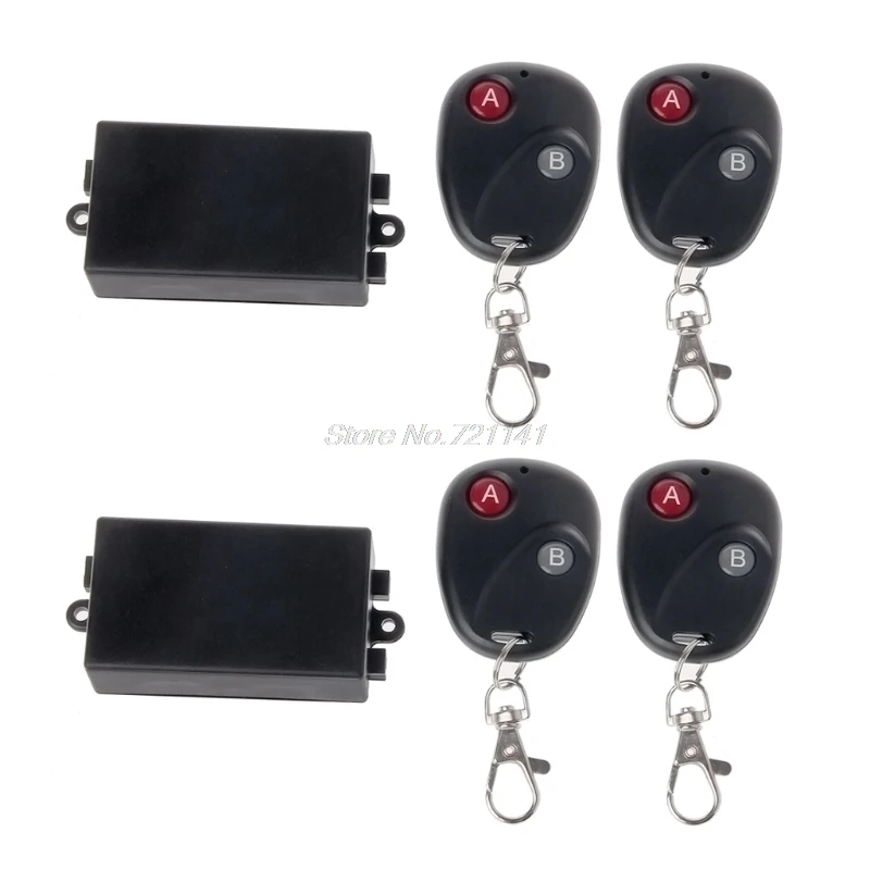 

AC 220V 10A 315MHz/433MHz Wireless Relay Remote Control Switch Receiver 2x LED Transmitter Electronics Stocks