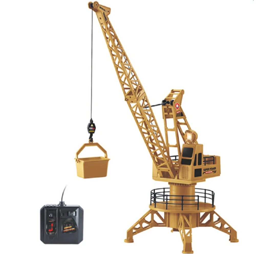 

2019 Strong Remote Control Truck Plastic Collection Engineering Crane Toy for Tower Crane Drop Shipping