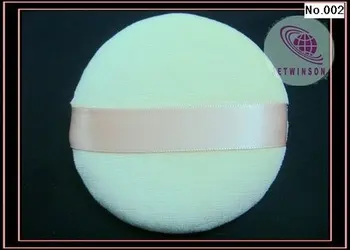

1X FACE VELOUR POWDER FACIAL PUFF SATIN RIBBOND DIAMETER 8cm