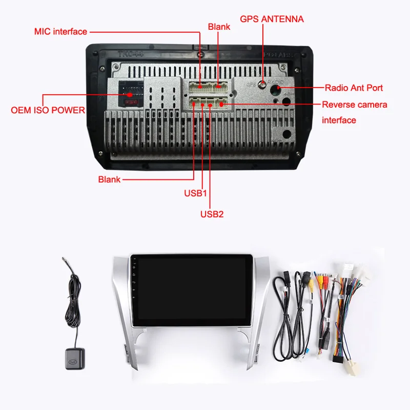 Perfect 10.1" Android 8.1 Car DVD Multimedia Player GPS For Toyota camry 2012 2013 2014  audio car radio stereo navigator bluetooth wifi 5