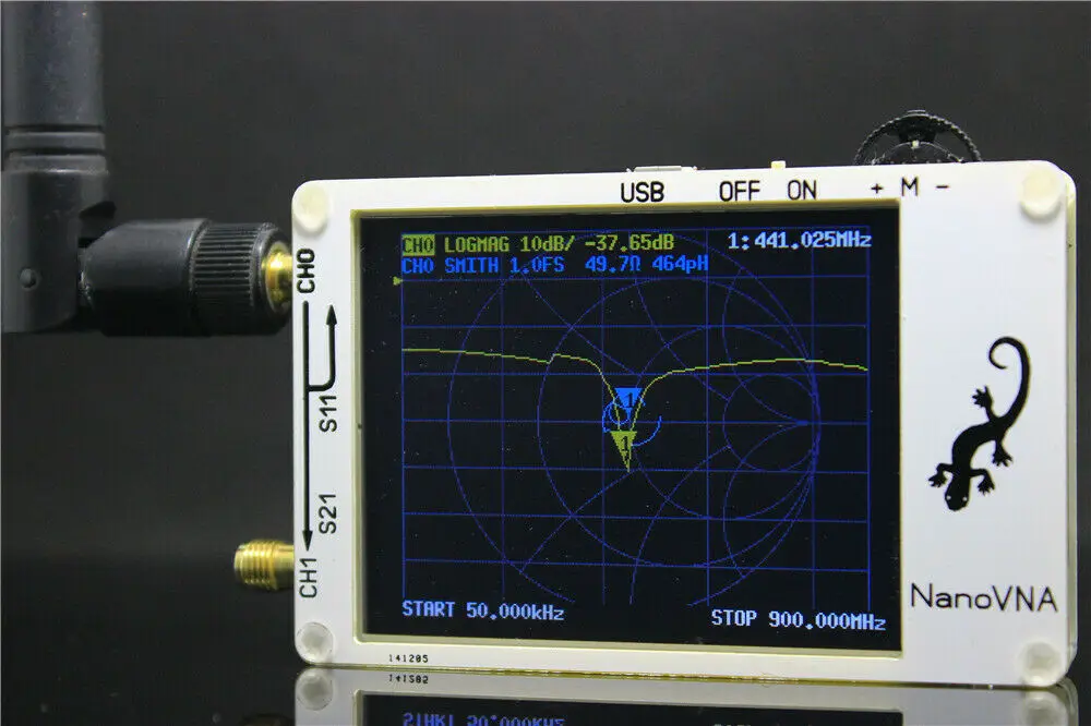 2,8 дюймов LCD нановна VNA HF VHF UHF UV векторный сетевой анализатор антенный анализатор+ ПК программное обеспечение+ батарея