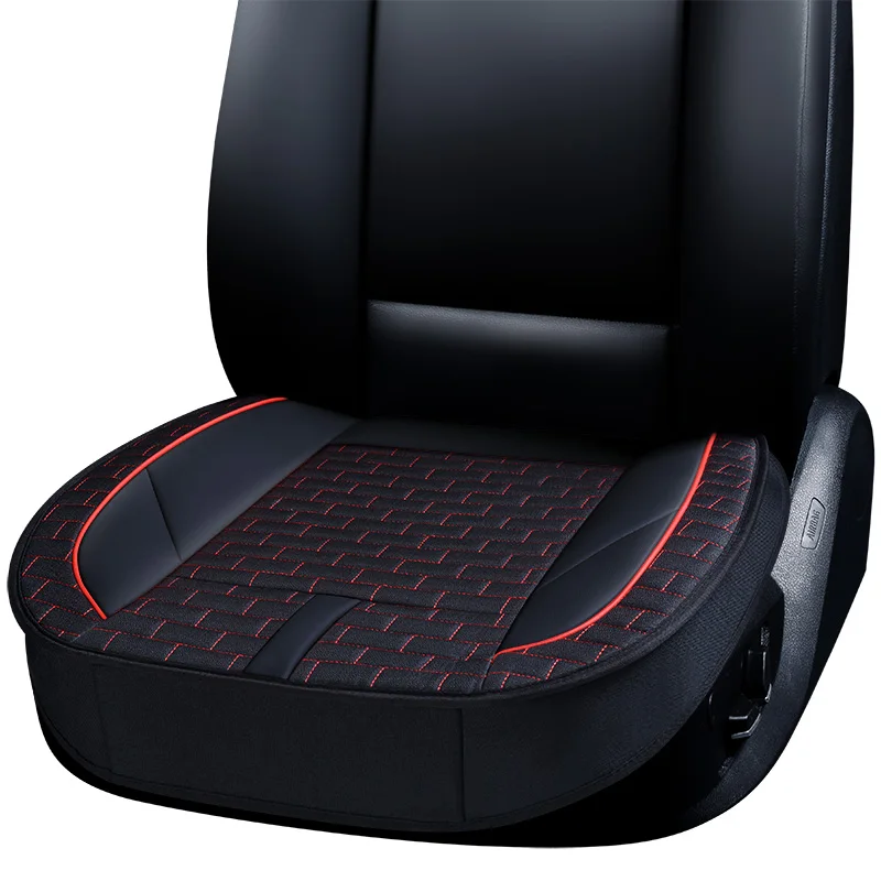 

KKYSYELVA 1pcs Automobiles Interior Accessories Summer Driver Seat Cushion Car Chair Pad Universal Car seat covers