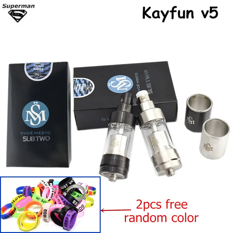 

Hot selling RDA Kayfun v5 atomizer airflow control rebuildable Dripper big vapor tank 316 stainless steel E cigarette vaporizer