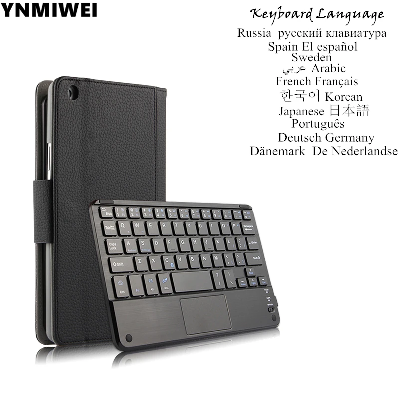 

For Huawei MediaPad T3 8.0 Leather Case Wireless Bluetooth For Honor Play Pad 2 8.0 KOB-L09 KOB-W09 Keyboard Case