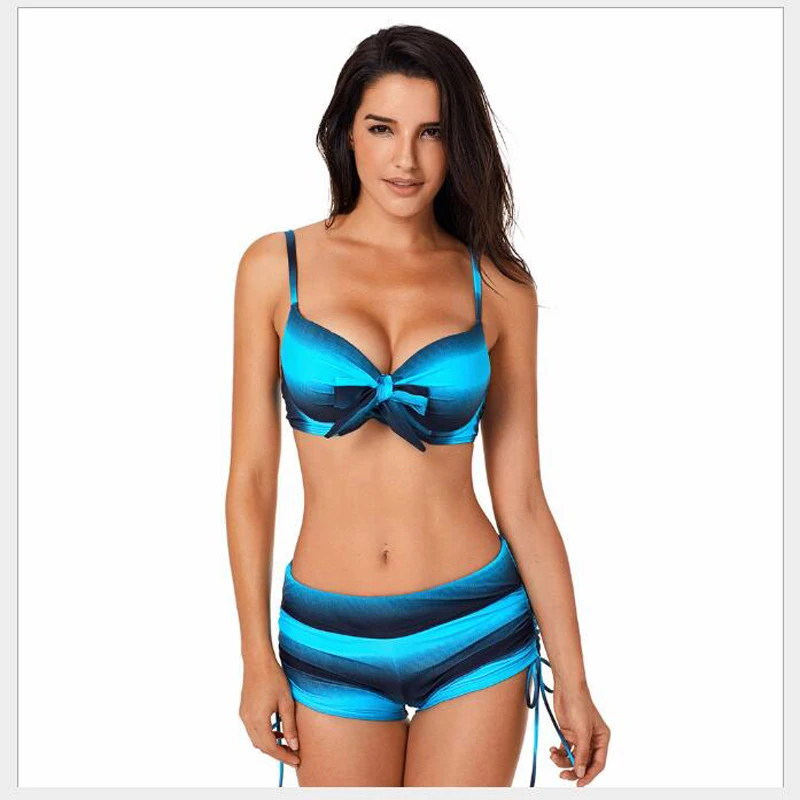 

Women Push Up Swimsuit Bathing Bikini Set Summer Swimwear Suit Two Piece Maillot De Bain Femme