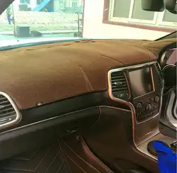 Dashmats автомобиль-Стайлинг Аксессуары приборной панели крышки для Jeep Grand Cherokee wk2 2011 2012 2013 2014 2015 2016 2017 2018 rhd