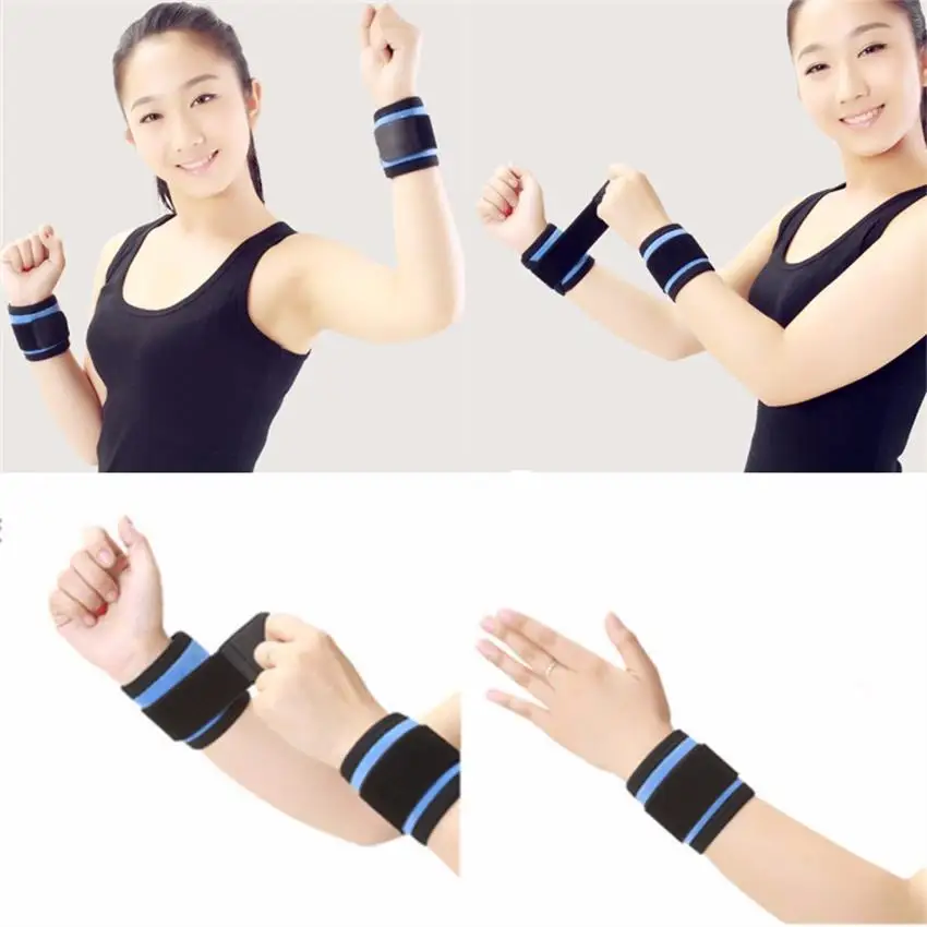 Hot Selling Adjustable Elastic Wrist Bracer Protect Wrapping Strap