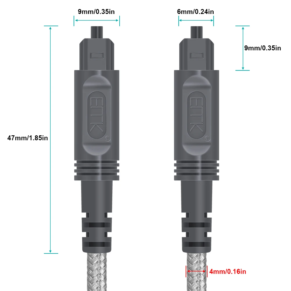 Цифровой оптический аудиокабель EMK 5 1 КАБЕЛЬ Toslink м 2 3 8 10 15 кабель SPDIF для DVD Xbox 360