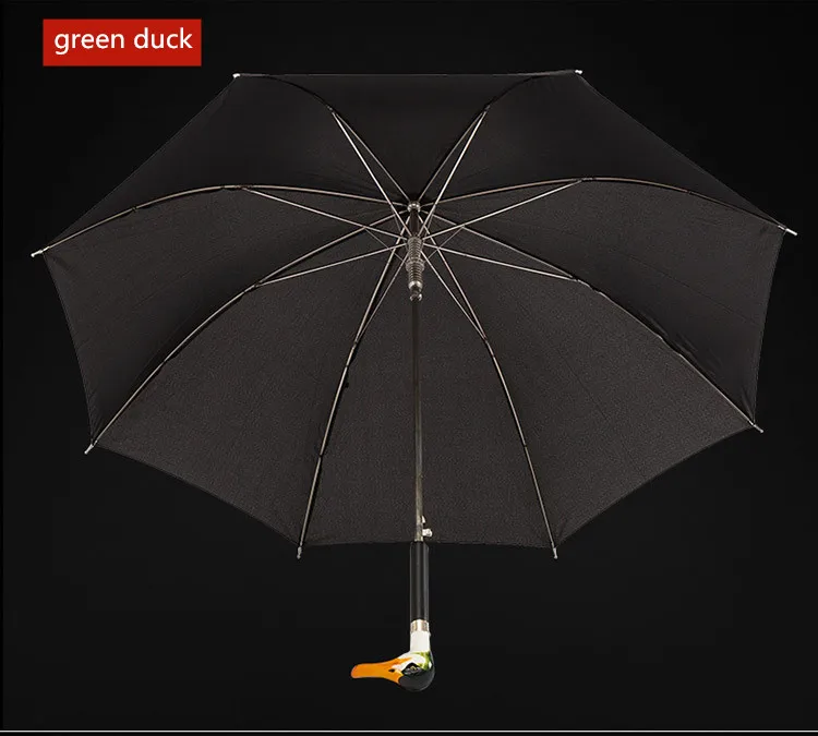 Модный зонтик от дождя, женский элегантный зонтик с головой утки, Paraguas, для шоу на сцене, ручные зонты, зонтик с деревянной ручкой, Parapluie - Цвет: BM92-03