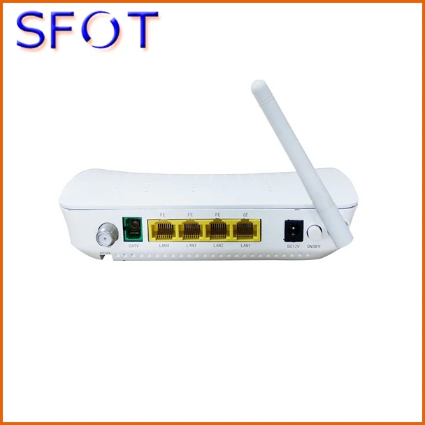 1 порт GE+ 3 порта FE+ CATV+ wifi ONU SF8004FSCW, может работать с HW/FH OLT, GPON или EPON на ваш выбор