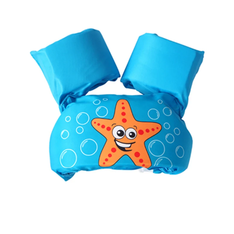 Пена безопасности детей мультфильм ребенок рука круг плавучести жилет одежда детское плавание кольцо плавающие дети - Цвет: Синий