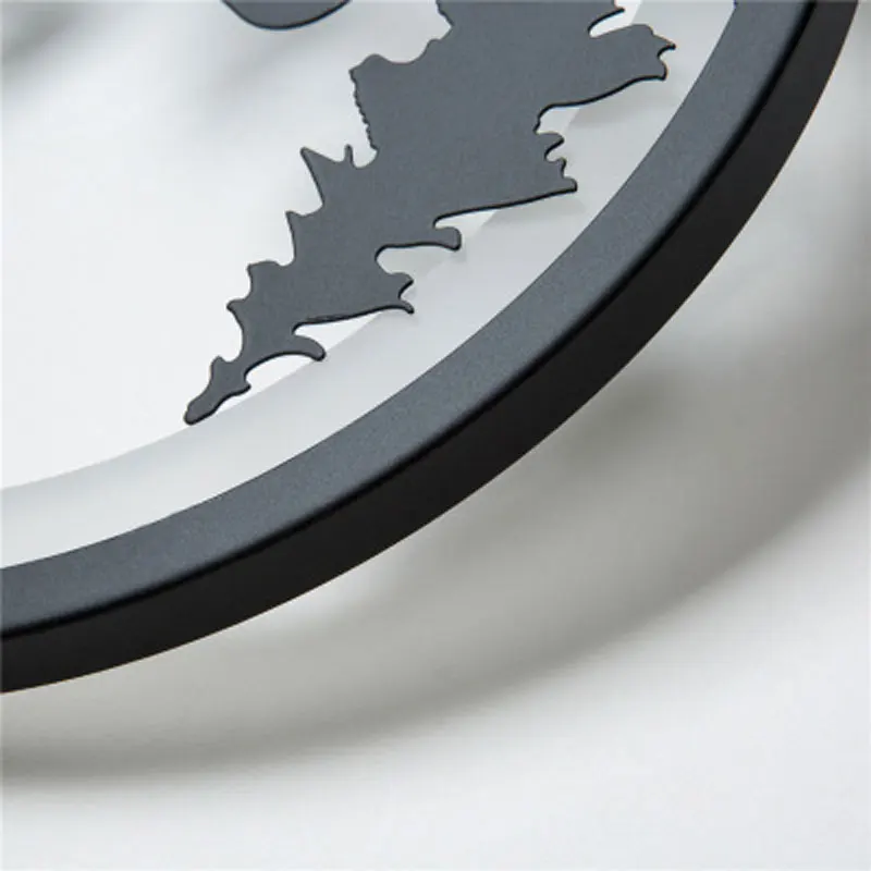 Luminária led preta e moderna de parede