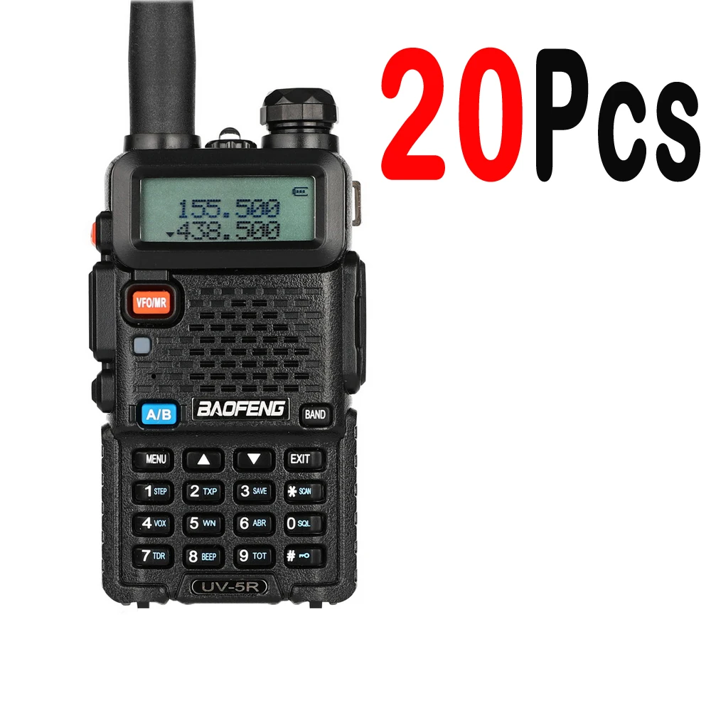 10 шт. BaoFeng UV-5R портативная рация VHF/UHF136-174Mhz & 400-520 МГц Dual Band двухстороннее радио Baofeng портативная UV5R портативное Любительское радио